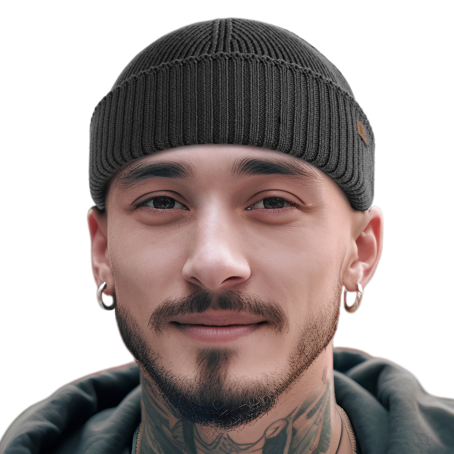 Merino wool fisherman beanie