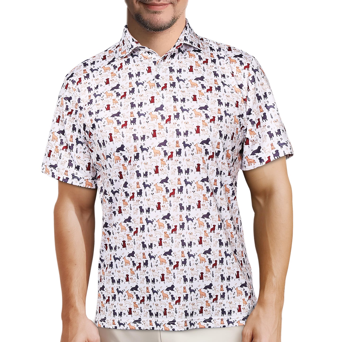 Ohebi Men's Polo Shirt, Short Sleeve Performance Golf Shirt,  Dry Fit, Moisture-Wicking, Lightweight Activewear for Outdoor Enthusiasts